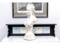 Highly Decorative Cast Stone Bust Of Madame Tallien