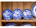 32 Piece Collection Of English Blue And White Transfer Decorated China