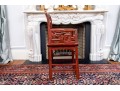 Antique Hand Carved And Lacquered Armchair