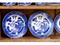 32 Piece Collection Of English Blue And White Transfer Decorated China
