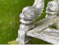 Classic Neoclassical Painted Cast Aluminum Garden Bench