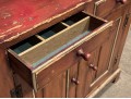 Antique American Carved And Paint Finished Hutch