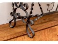 Elegant Antique French Marble-Topped Wrought Iron Accent Table