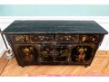 Semi-antique Asian Lacquered Wooden Altar Table / Console 