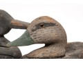 Three Antique Decoy Duct Two Carved Wood, One Cork With Wooden Head
