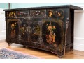 Semi-antique Asian Lacquered Wooden Altar Table / Console 