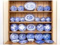 32 Piece Collection Of English Blue And White Transfer Decorated China