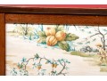 Vintage Chinoiserie Upholstered Wood Framed Firescreen