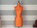 Vintage Dress Form With Pedesal On Casters