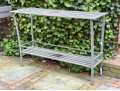 Utilitarian Aluminum Console Table