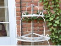 White Finished Corner Bakers Rack