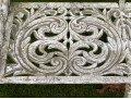 Classic Neoclassical Painted Cast Aluminum Garden Bench