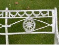 Classic Neoclassical Painted Cast Aluminum Garden Bench