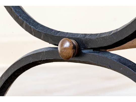 Pair Of Good Looking Vintage Campaign Style End Tables 