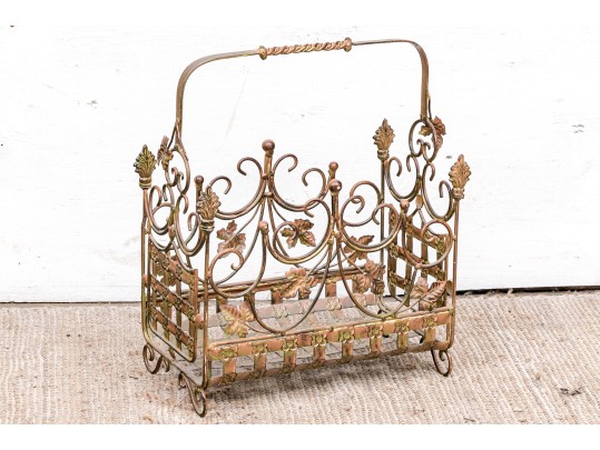 Modern Light Wrought Iron Storage Basket