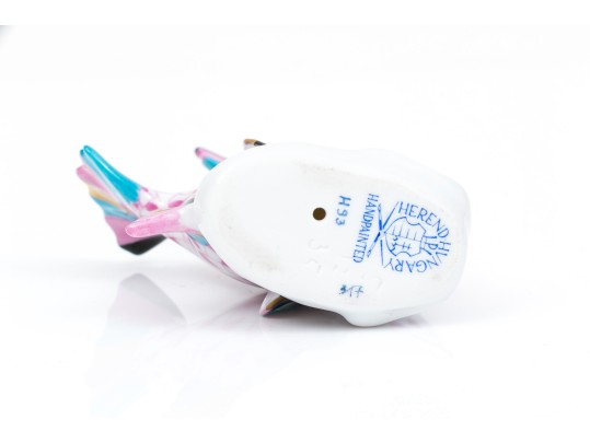 Herend Lovely Pink Fishnet Angel Fish