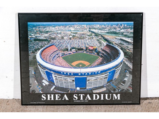 Mike Smith (Am., 20th-21st C. ) Aerial Color Print, Shea Stadium, Flushing, New York