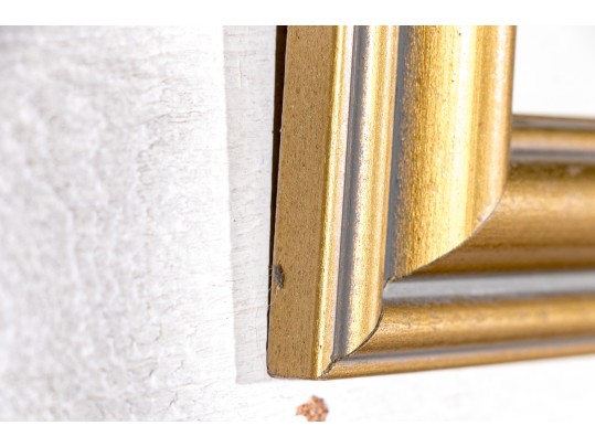 English School, Framed Antique Colored Engraving, River Landscape