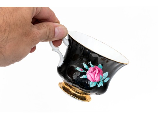 Collection Of Eight Vintage Tea Cups And Saucers, Mostly English