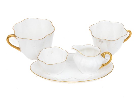 Shelly Five Piece White China Lot