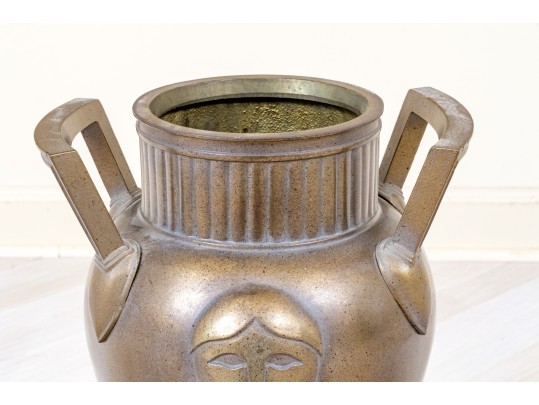 Vintage Art Deco Style Metal Vase