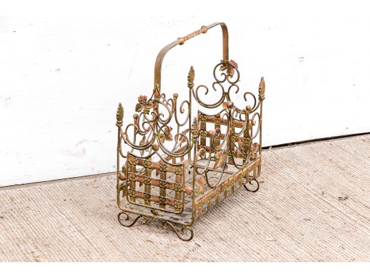 Modern Light Wrought Iron Storage Basket