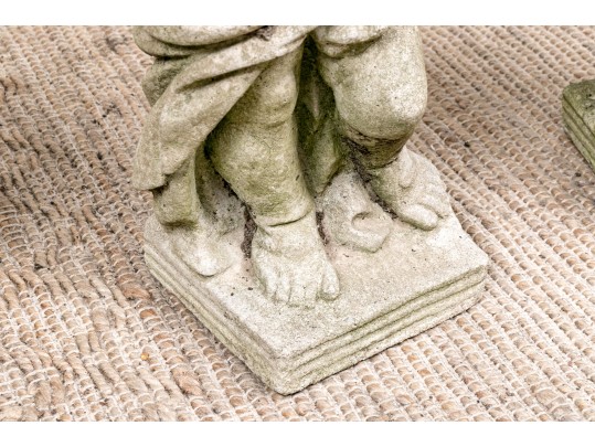 Vintage Cement Set Of Four Seasons, 20