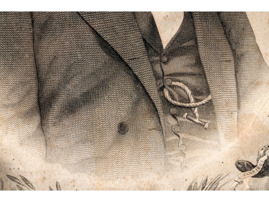 1864 Steel Engraving, Abraham Lincoln Portrait Bust