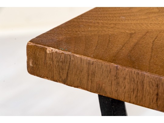 Pair Of Good Looking Vintage Campaign Style End Tables 