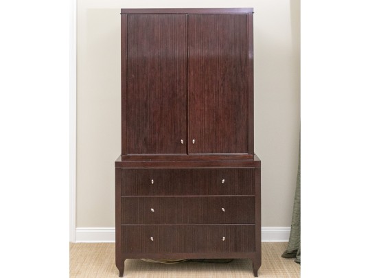 Impressive Barbara Barry Collection For Baker Mahogany Armoire Cabinet