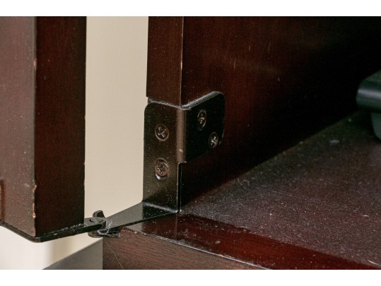 Impressive Barbara Barry Collection For Baker Mahogany Armoire Cabinet