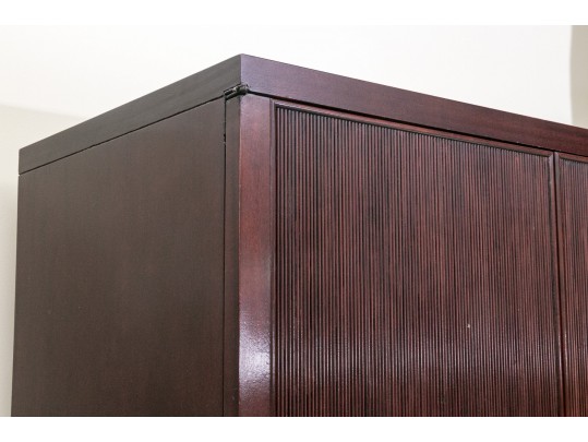 Impressive Barbara Barry Collection For Baker Mahogany Armoire Cabinet