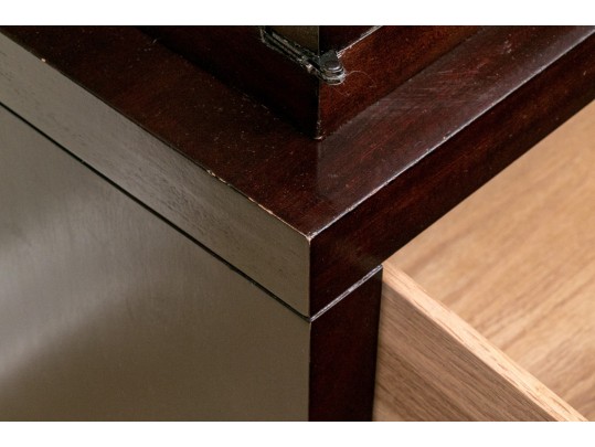 Impressive Barbara Barry Collection For Baker Mahogany Armoire Cabinet