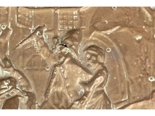 Antique Brass Clad Tinder Box