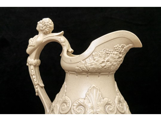 Set Of 3 Well Detailed Ceramic Water Pitchers