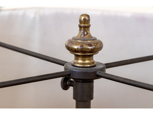 Large Antique Chinese Famille Rose Painted Porcelain Vase Mounted As A Table Lamp