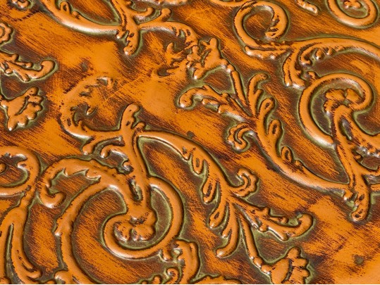 Decorative Vintage Tiered Painted Metal Folidng Table 