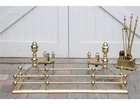 Brass Fireplace Fender
