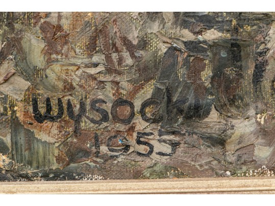 Attributed To: CHARLES Wysocki, Oil On Canvas, Geese In Flight