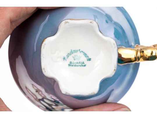 Collection Of Eight Vintage Tea Cups And Saucers, Mostly English