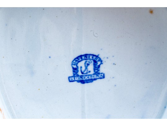 Antique English Ironstone Tureen With Underplate