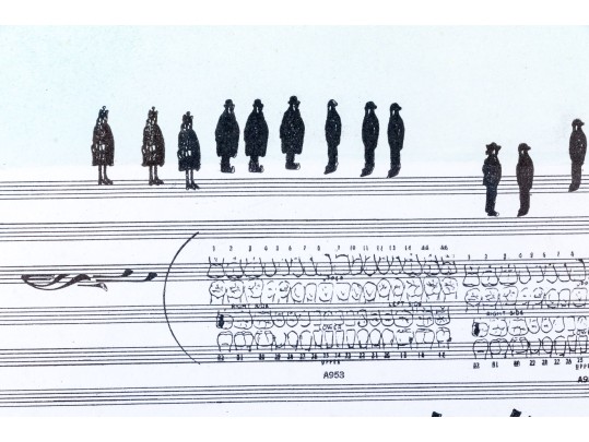 Saul Steinberg Design (Rom/Am., 1914-1999) Nuits De La Foundation Maeght Music Festival 1970 Poster