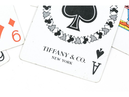 Two Decks Of Tiffany & Company Playing Cards, Black And White Backs