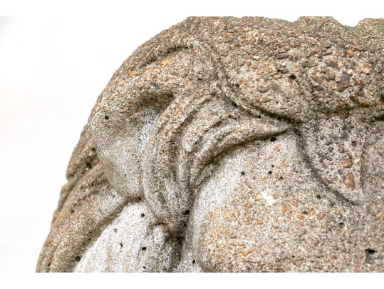 Vintage Seated Cement Lion