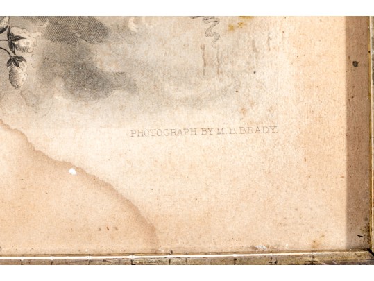 1864 Steel Engraving, Abraham Lincoln Portrait Bust