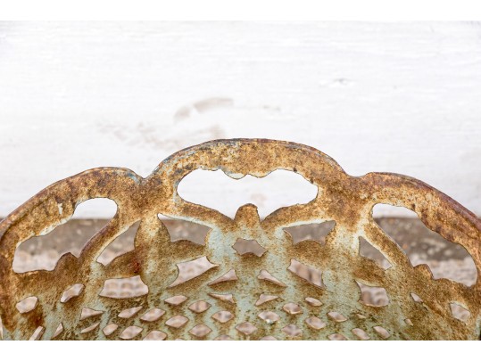 Very Decorative Pair Of Vintage Cast Iron Planters