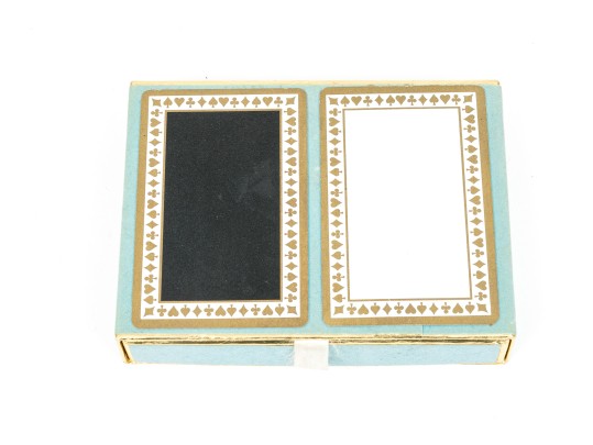 Two Decks Of Tiffany & Company Playing Cards, Black And White Backs