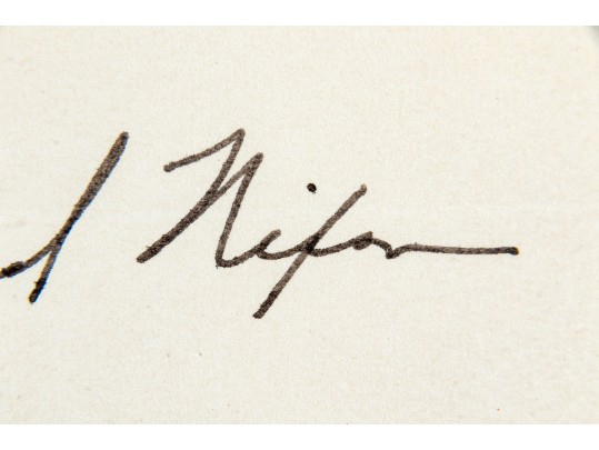 Historic Signed Letter From Former President Richard Nixon To A Donor, Dated March 27, 1972