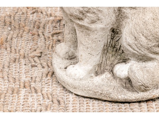 Vintage Seated Cement Garden Cat Statue