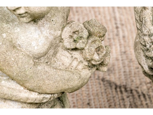 Vintage Cement Set Of Four Seasons, 20